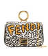 Fendi x Mr Doodle Nano Baguette, &pound;350, Accessories, Black/Orange/White, Leather, Front view